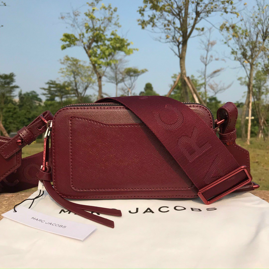 Túi đeo chéo nữ Marc Jacobs da thật màu đỏ | Túi xách Snapshot Camera bag mẫu mới nhất 5