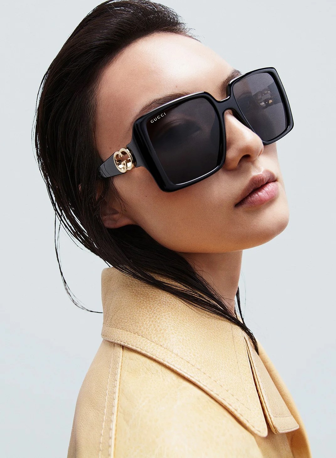 Mắt kính Gucci Square Frame Sunglasses Black GG1692S 2