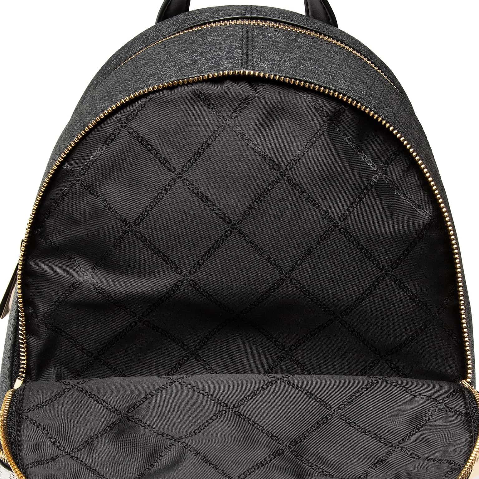 Balo Michael Kors Rhea Medium Color-block Logo Backpack in Musk Multi 7