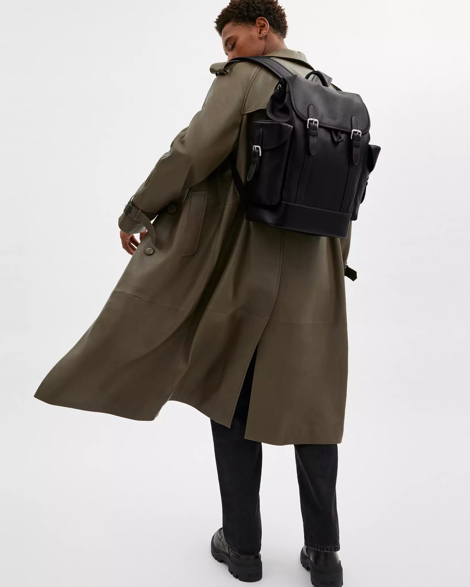 Balo Coach Hitch Backpack Black CV982 5