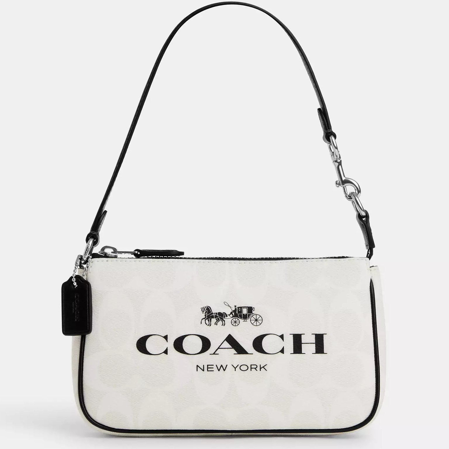 TÚI COACH NOLITA 19 IN SIGNATURE CANVAS SILVER CHALK MULTI CP252 3