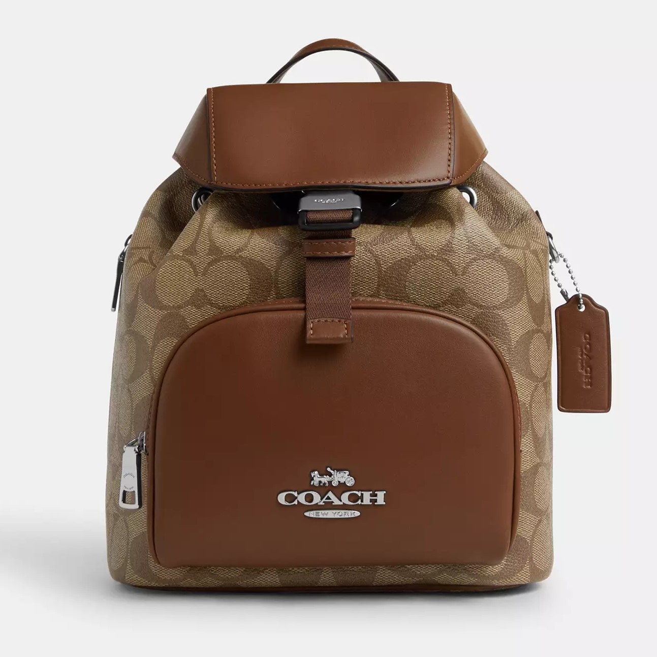 BALO NỮ COACH PACE BACKPACK IN SIGNATURE CANVAS CR130 MÀU NÂU 1