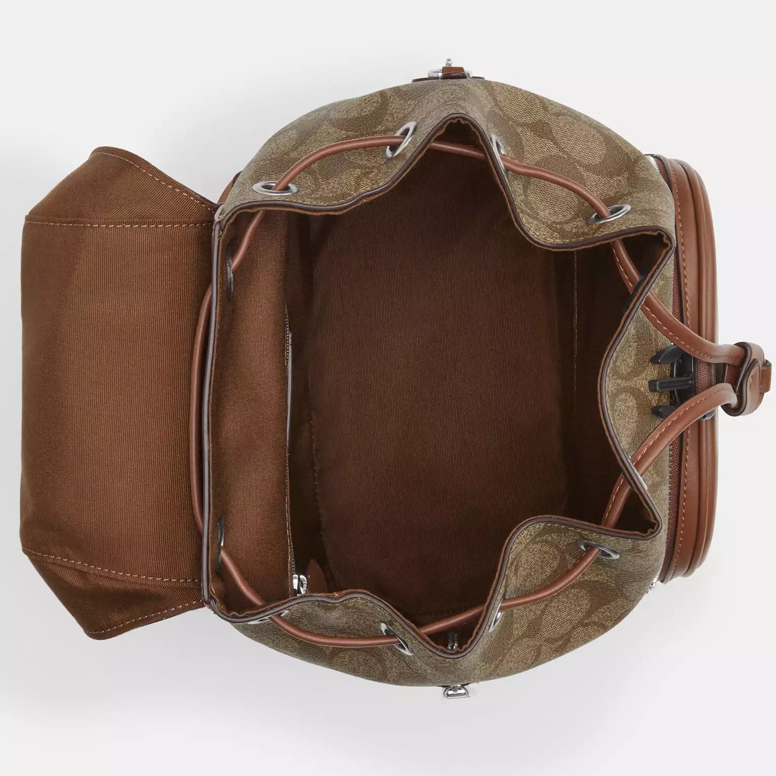 BALO NỮ COACH PACE BACKPACK IN SIGNATURE CANVAS CR130 MÀU NÂU 2