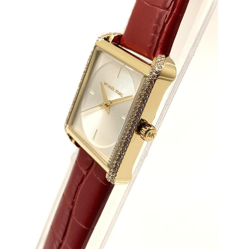 ĐỒNG HỒ NỮ MICHAEL KORS LAKE GLITZ RED LEATHER LADIES WATCH MK2623 3