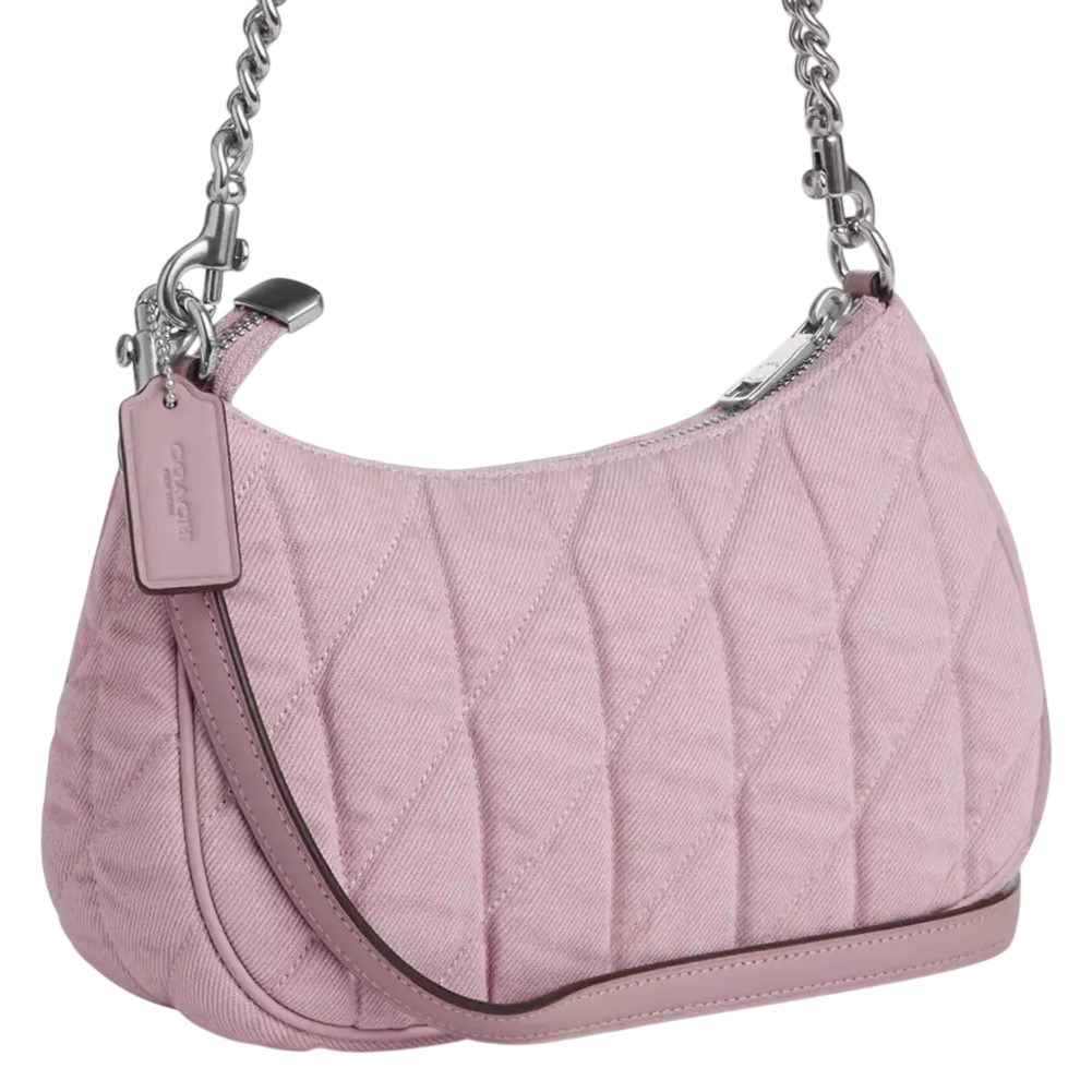 Túi kẹp nách Coach Teri Shoulder Bag Ballerina Carnation CBG86 4