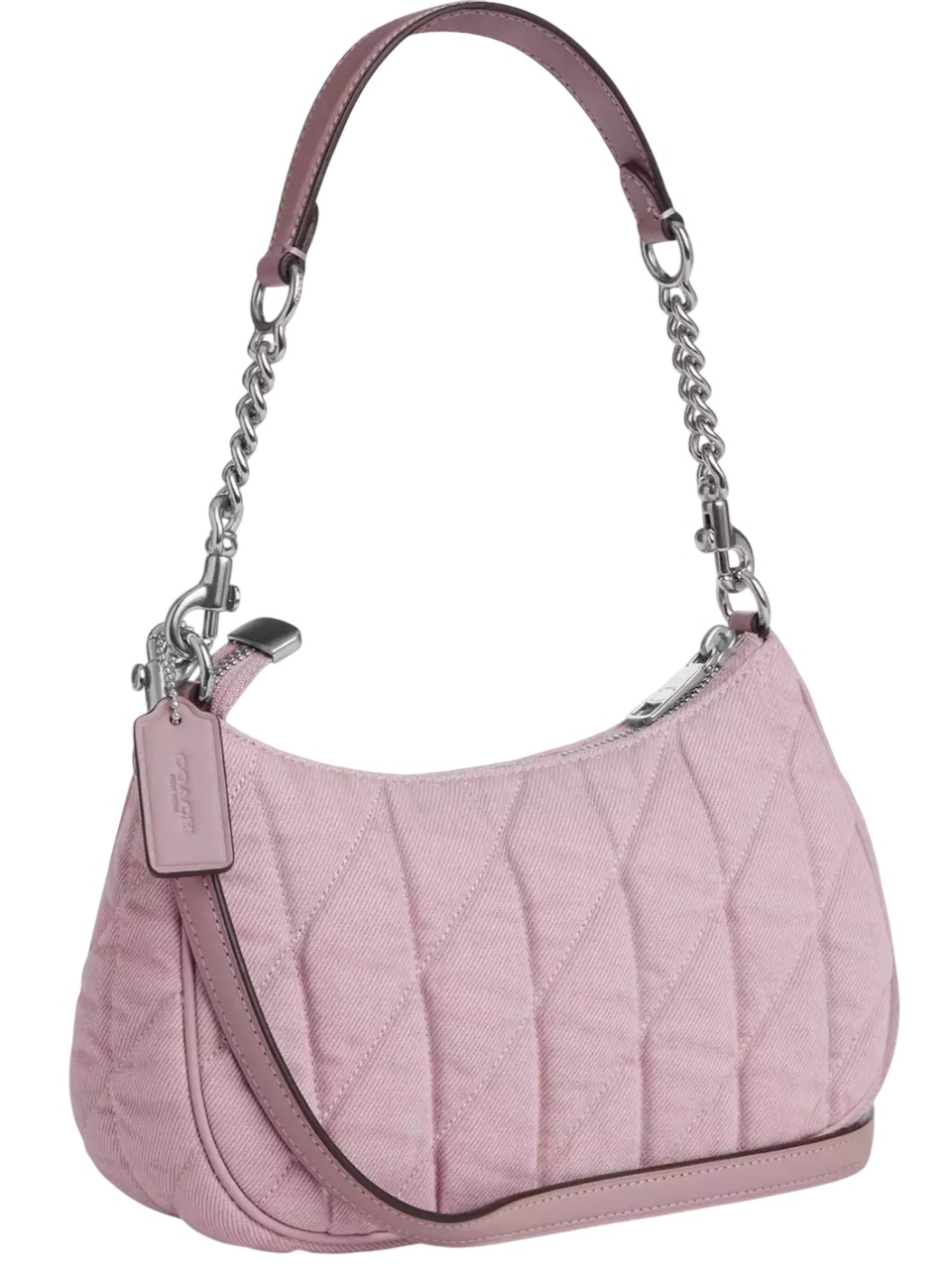 Túi kẹp nách Coach Teri Shoulder Bag Ballerina Carnation CBG86 5