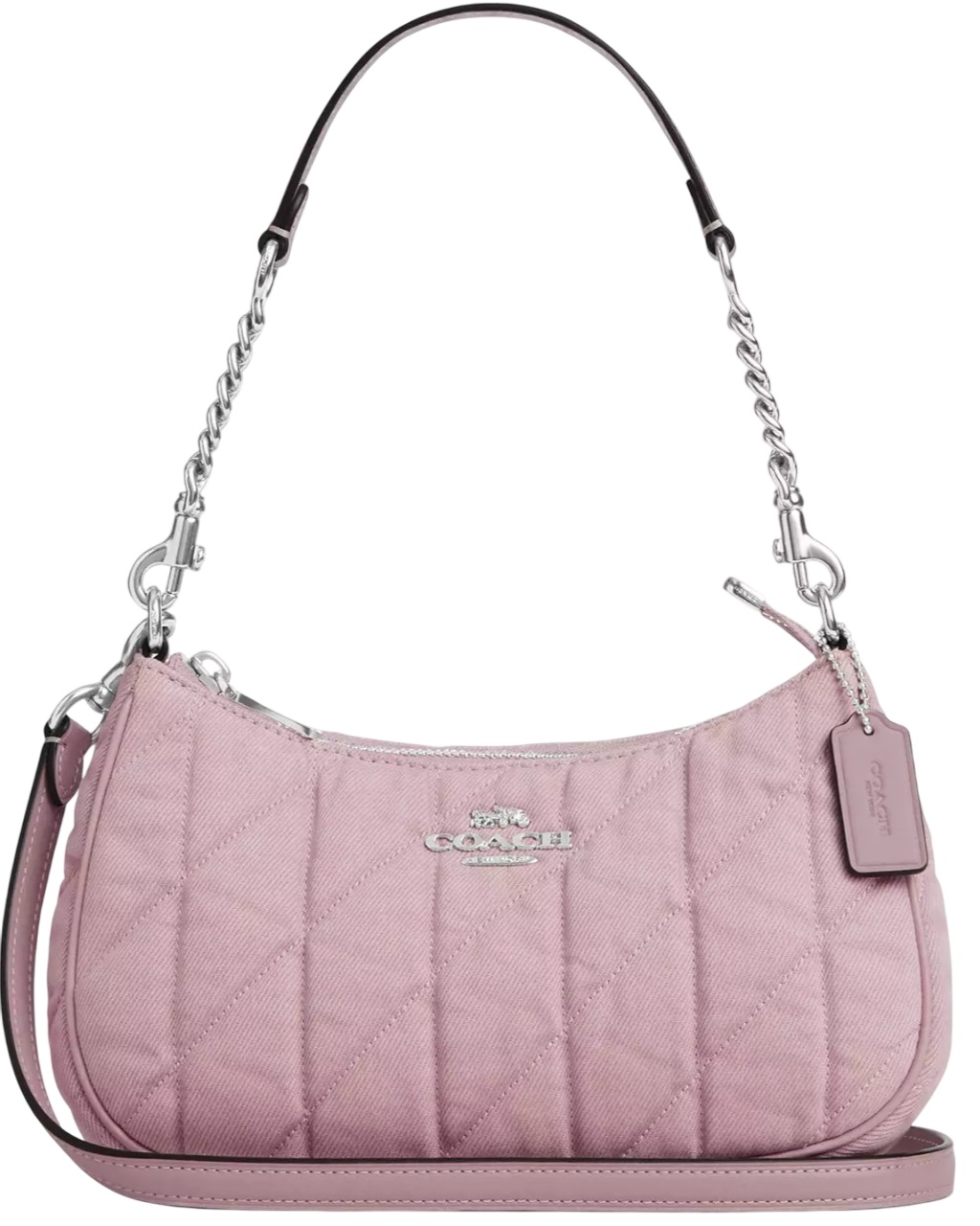 Túi kẹp nách Coach Teri Shoulder Bag Ballerina Carnation CBG86 8