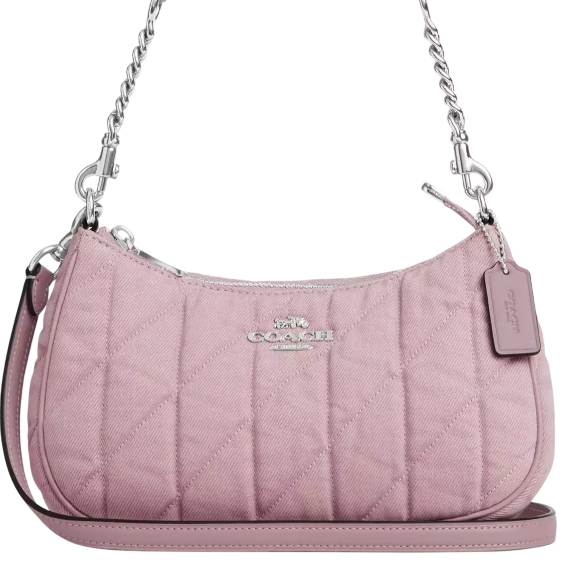 Túi kẹp nách Coach Teri Shoulder Bag Ballerina Carnation CBG86 9