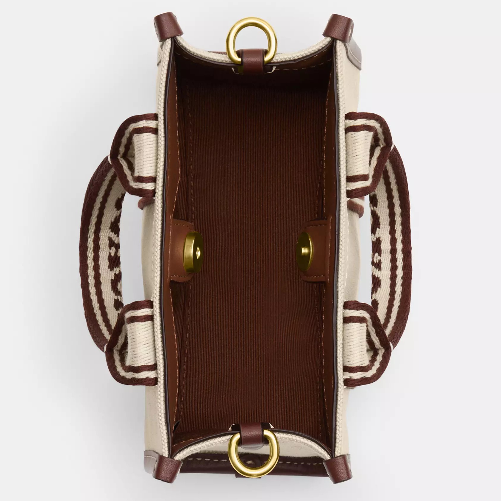 Túi xách nữ Coach Smith Mini Tote Gold Natural Multi CS618 1