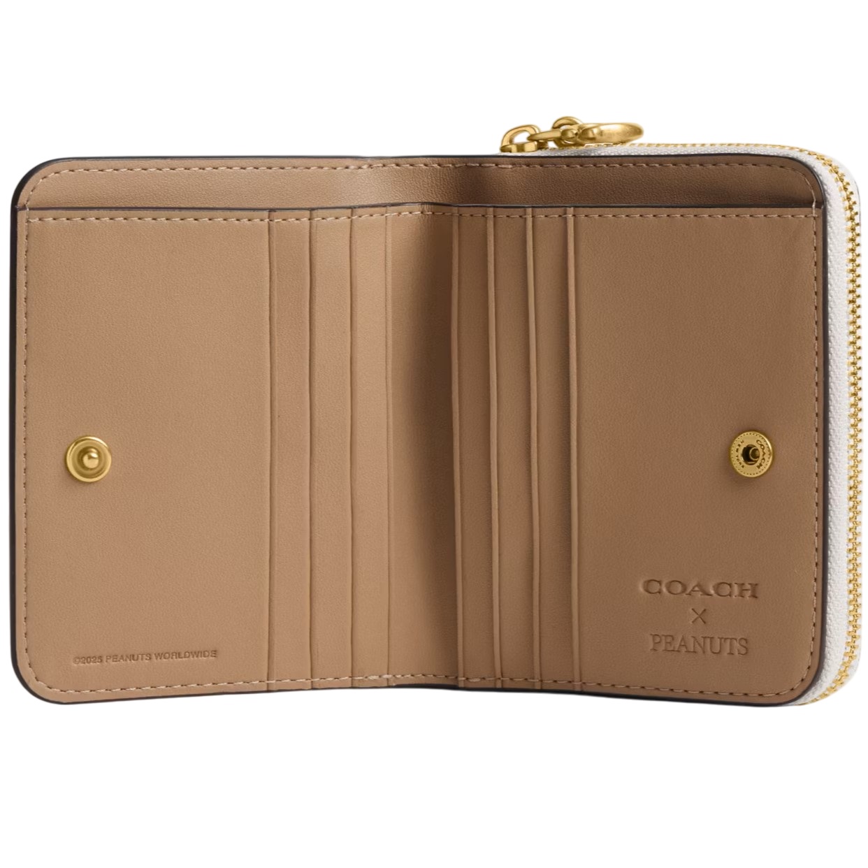 Ví Coach Peanuts Newspaper Print Billfold Wallet Chalk CCB23 3