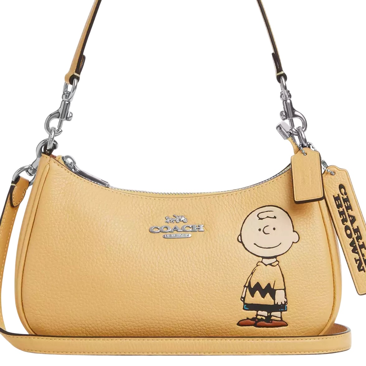 Túi Coach X Peanuts Teri Shoulder Bag With Charlie Brown Hay Multi CBJ83 4