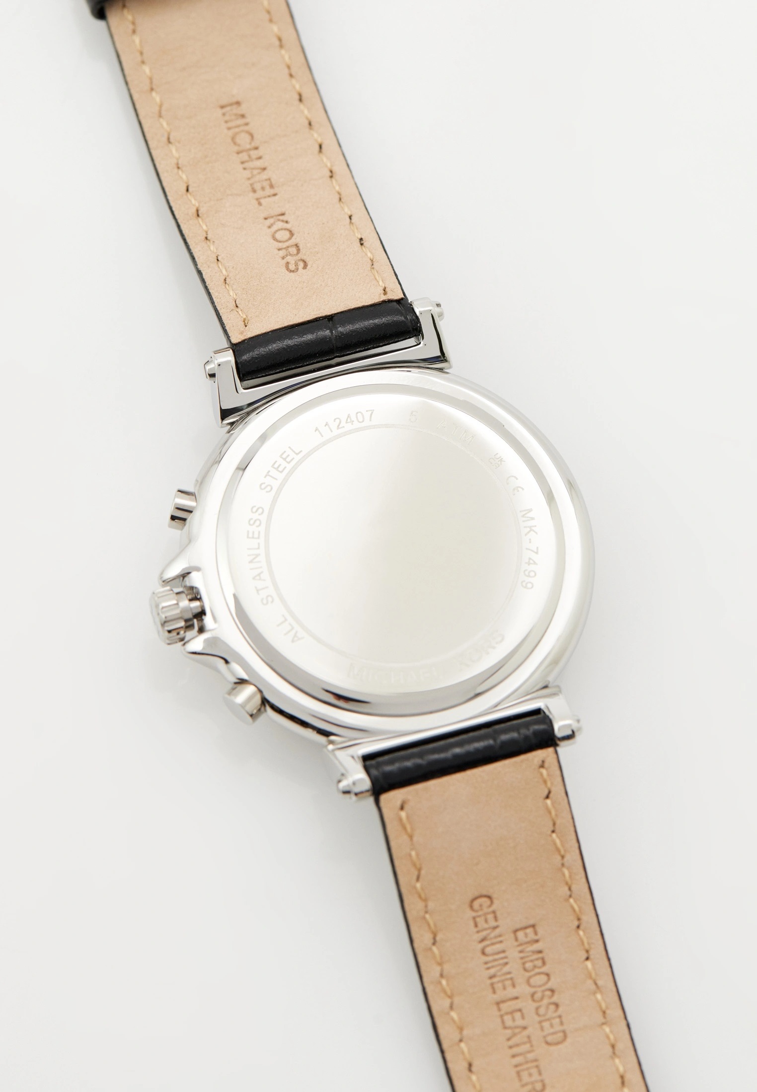 Đồng hồ nữ Michael Kors Maren Silver-Tone and Crocodile Embossed Leather MK7499 2