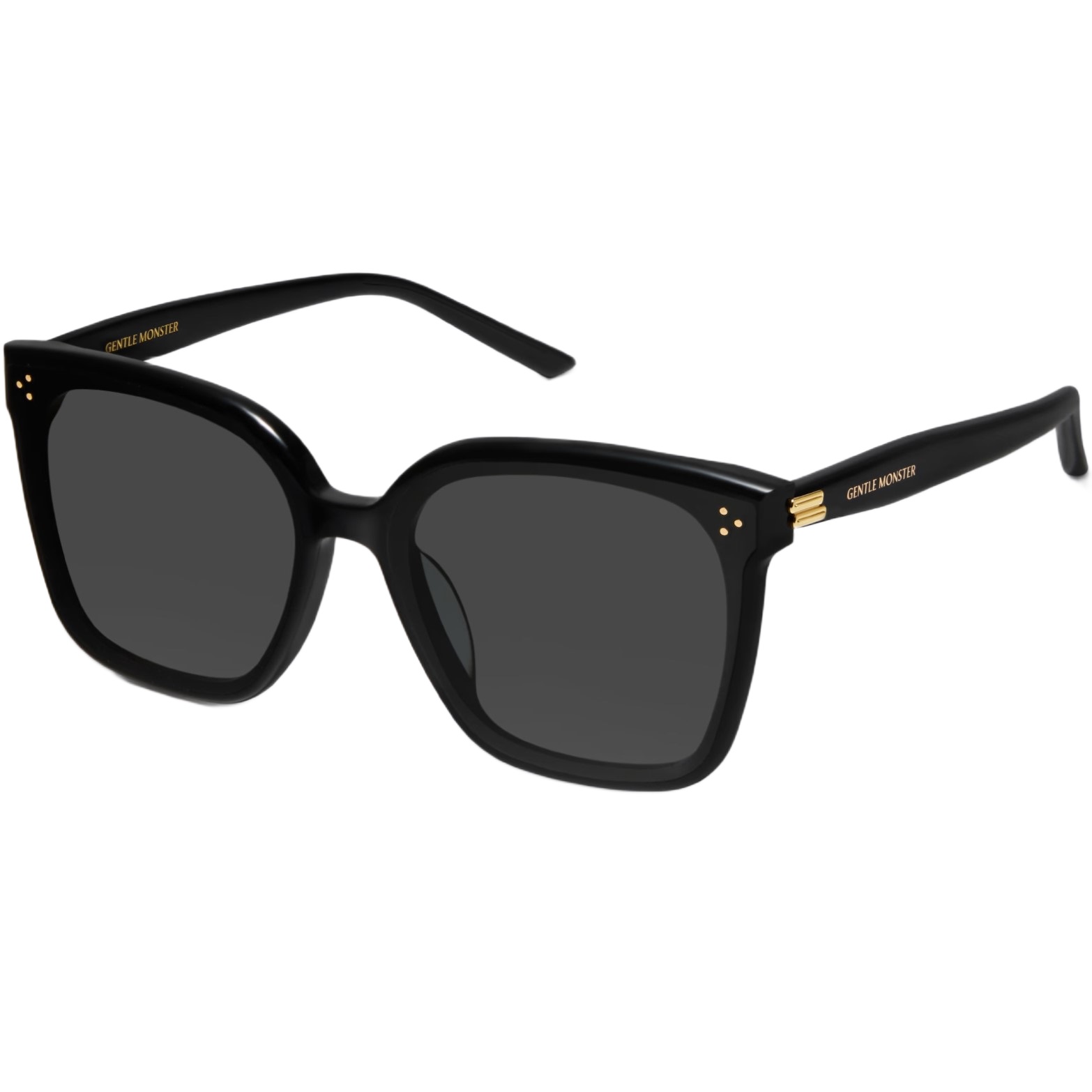 Kính Gentle Monster New Her 01 Classic Square Sunglasses With a Black Acetate Frame 5