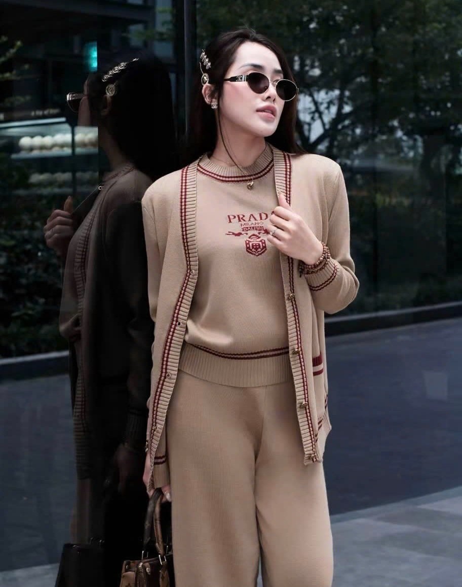 Set bộ 3 sản phẩm len thun Prada 1