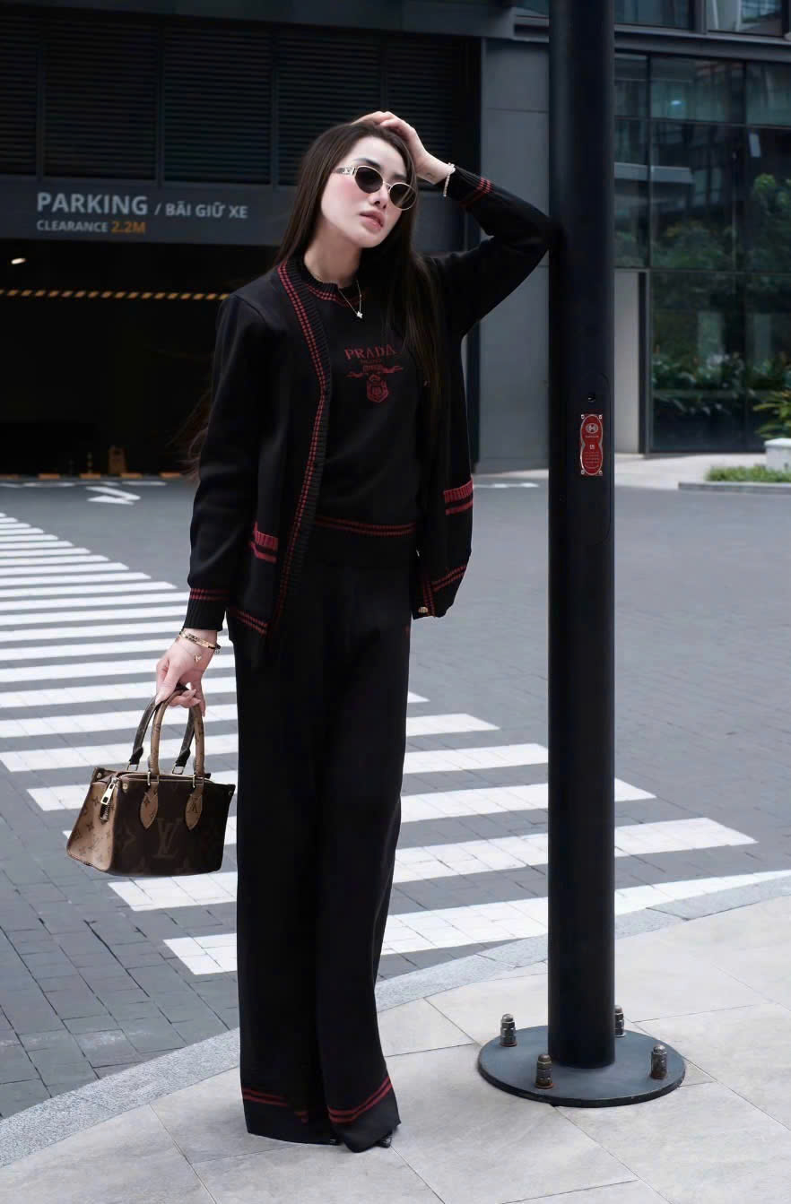 Set bộ 3 sản phẩm len thun Prada 4