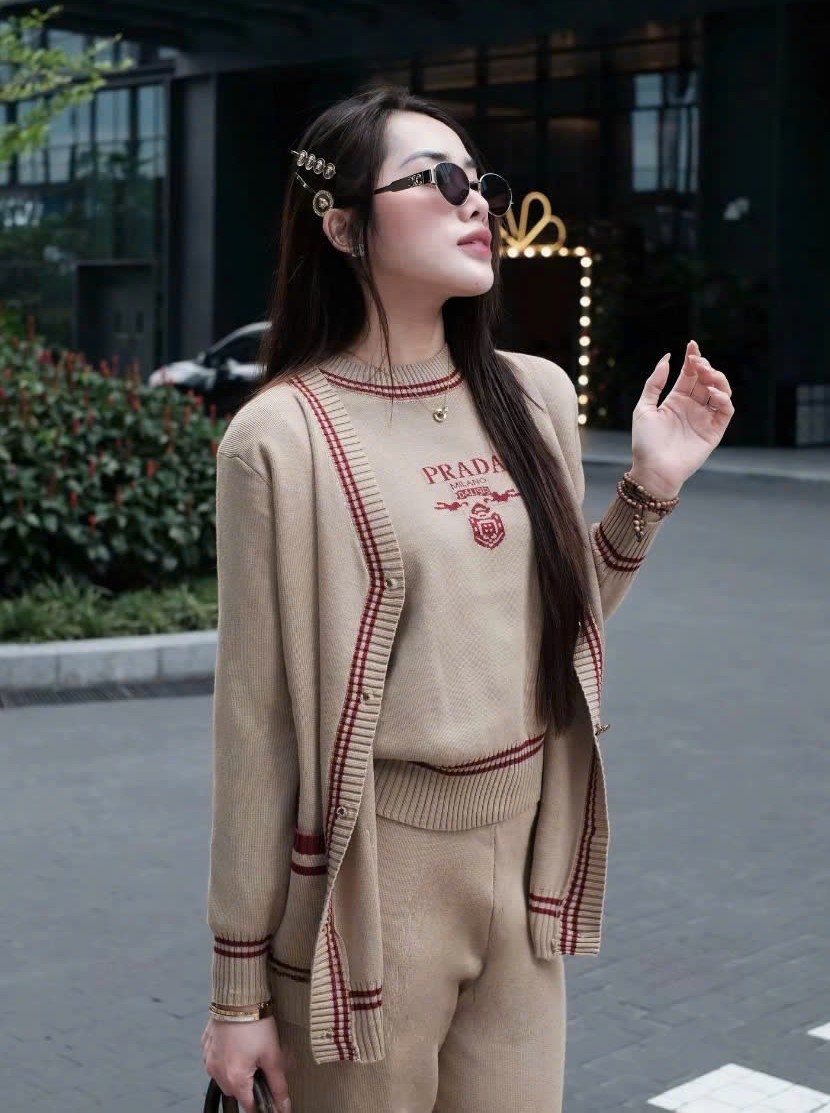 Set bộ 3 sản phẩm len thun Prada 5