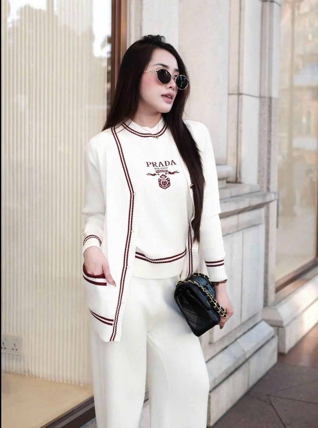 Set bộ 3 sản phẩm len thun Prada 2