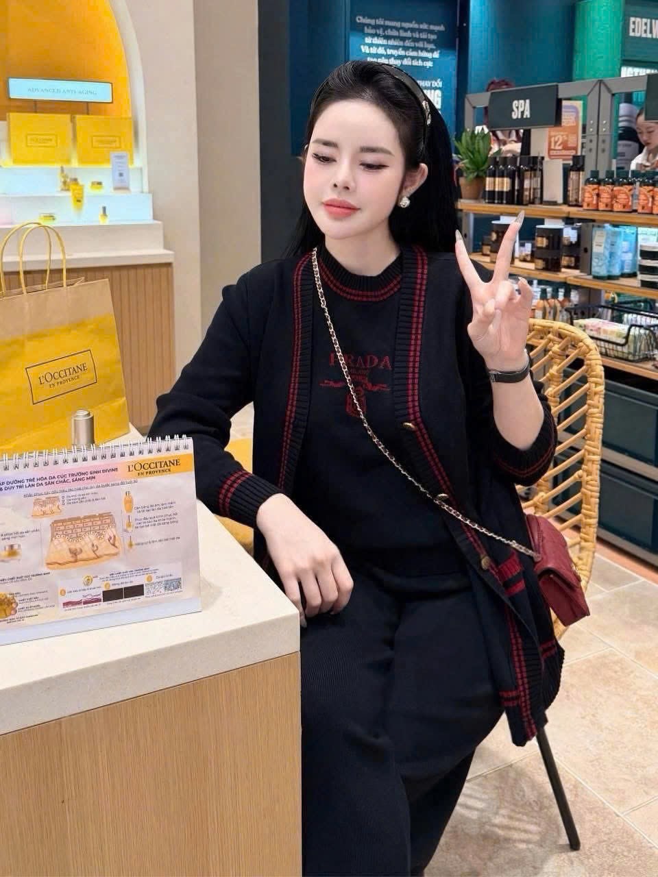 Set bộ 3 sản phẩm len thun Prada 7