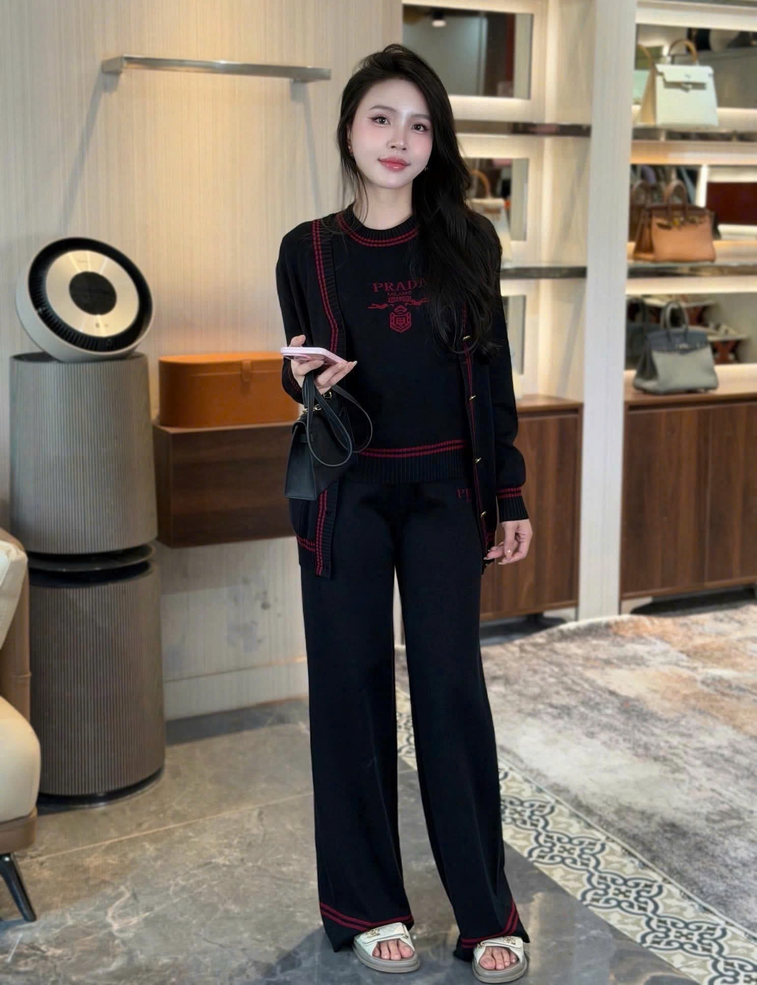 Set bộ 3 sản phẩm len thun Prada 8