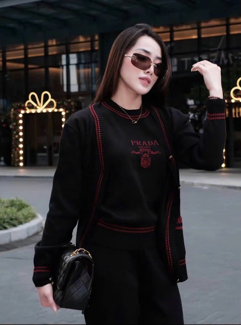 Set bộ 3 sản phẩm len thun Prada 10