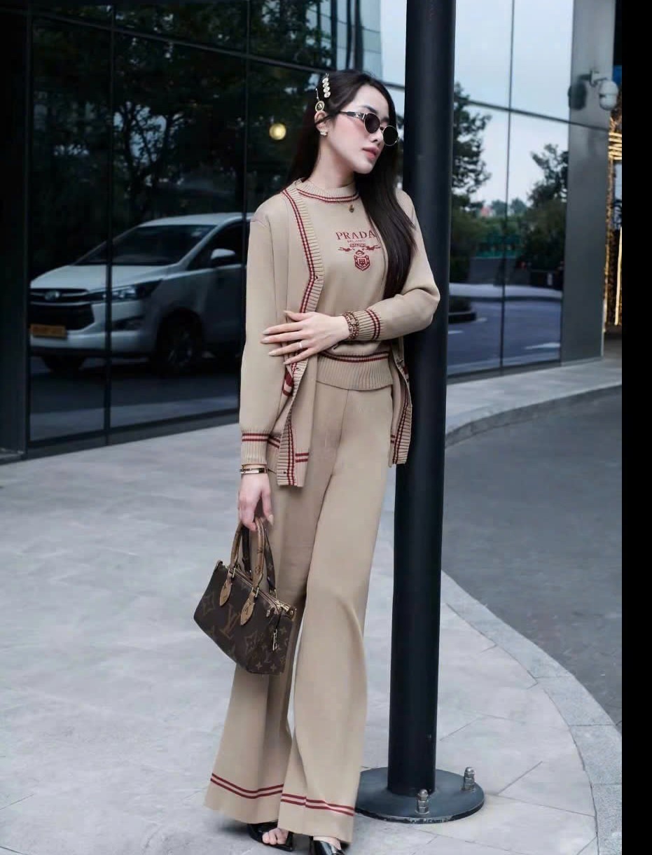 Set bộ 3 sản phẩm len thun Prada 12