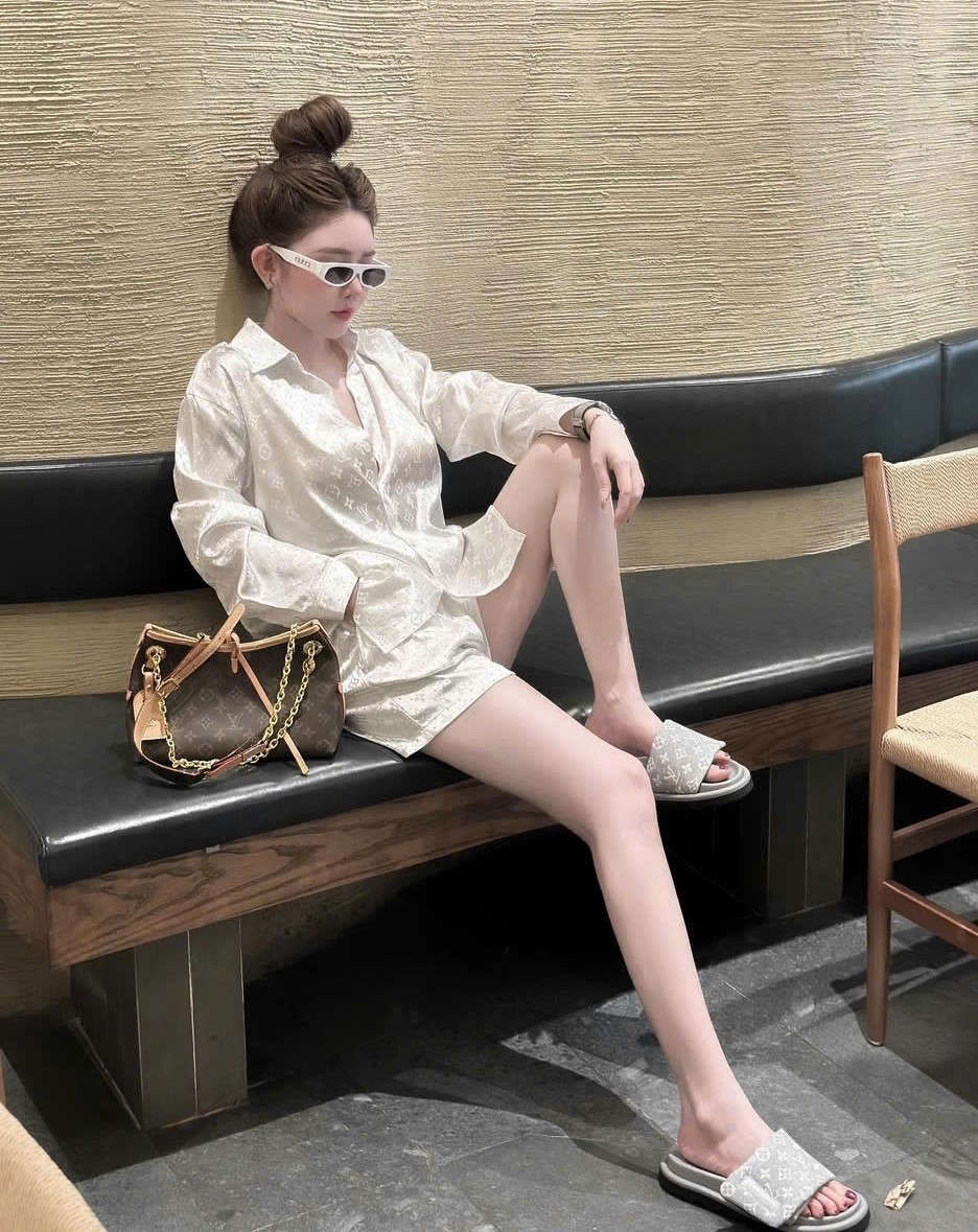 Set bộ sơ mi quần ngắn LV 13