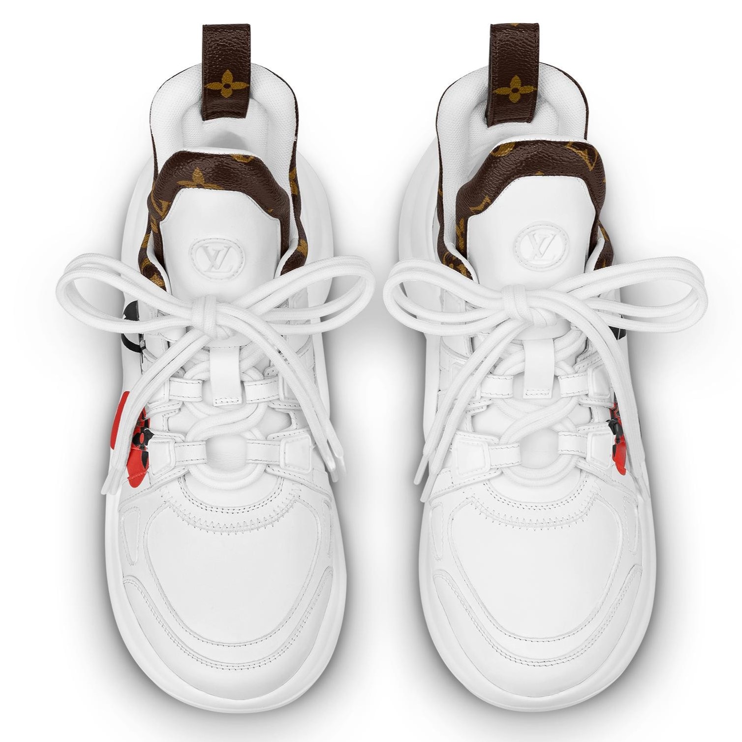 GIÀY LV NỮ LOUIS VUITTON GAME ON LV ARCHLIGHT SNEAKER IN WHITE 1A8MRP 3