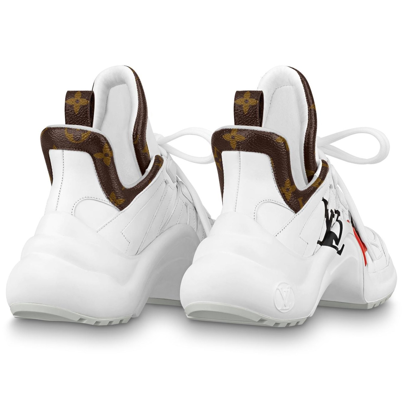 GIÀY LV NỮ LOUIS VUITTON GAME ON LV ARCHLIGHT SNEAKER IN WHITE 1A8MRP 6
