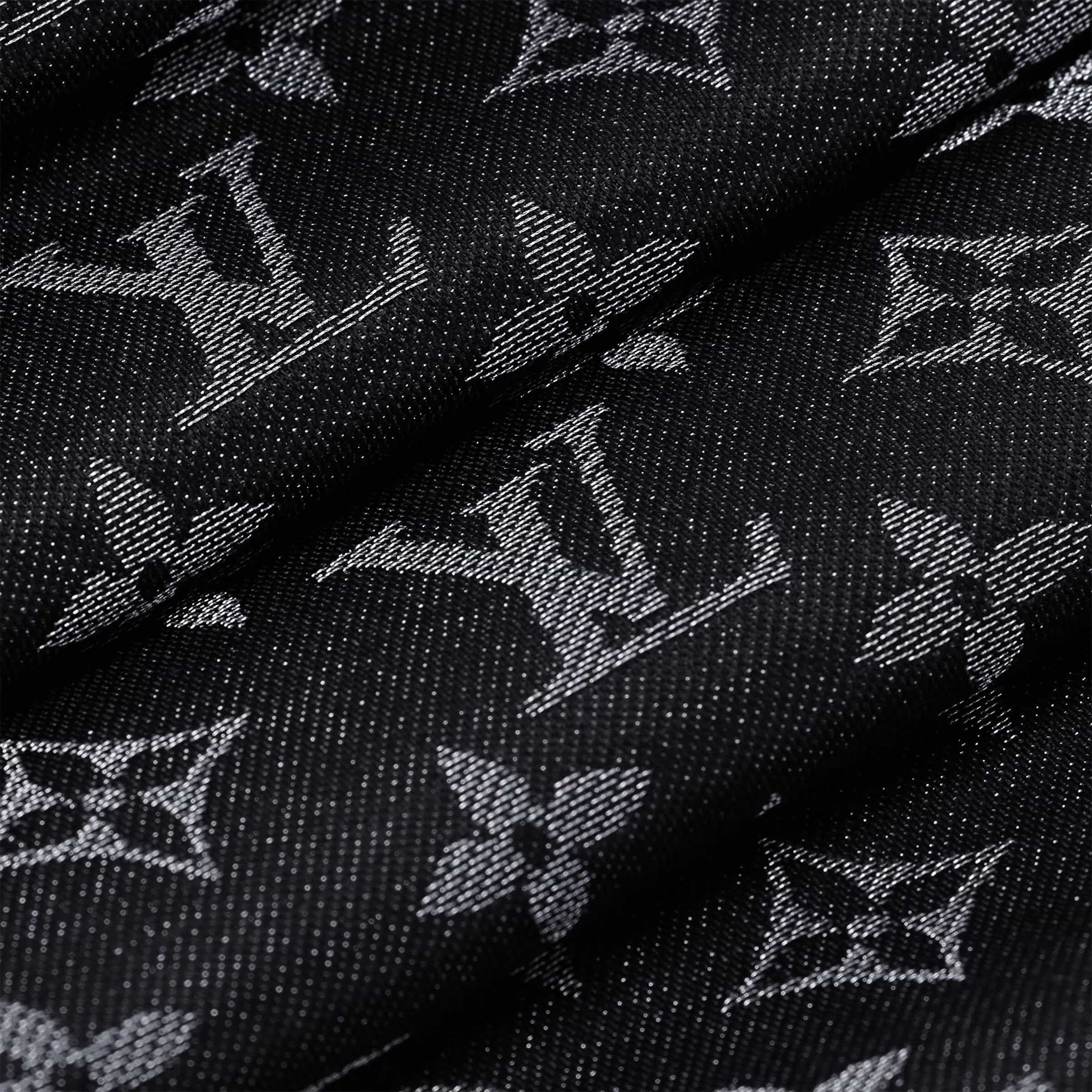 Khăn Choàng LV Louis Vuitton Monogram Shine Shawl Black M75123 9