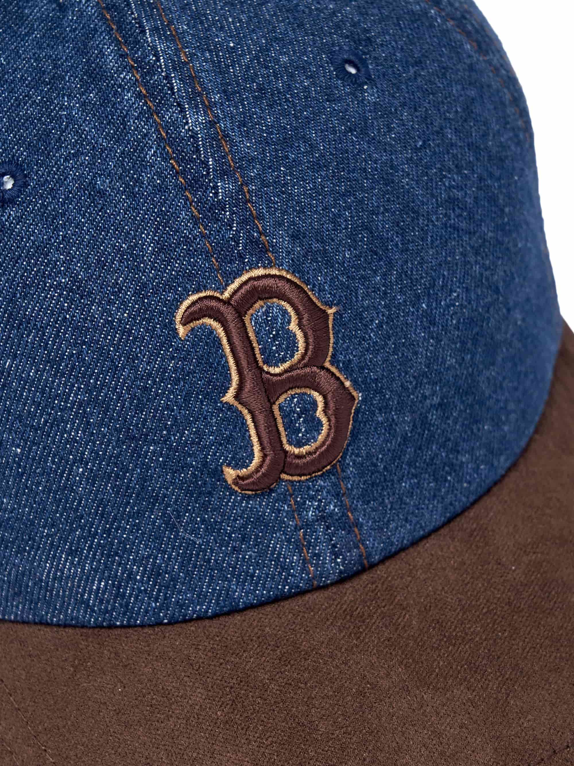 Nón bóng chày MLB Denim Suede Unstructured Ball Cap Boston Red Sox 3ACPB125N-43NYS 4
