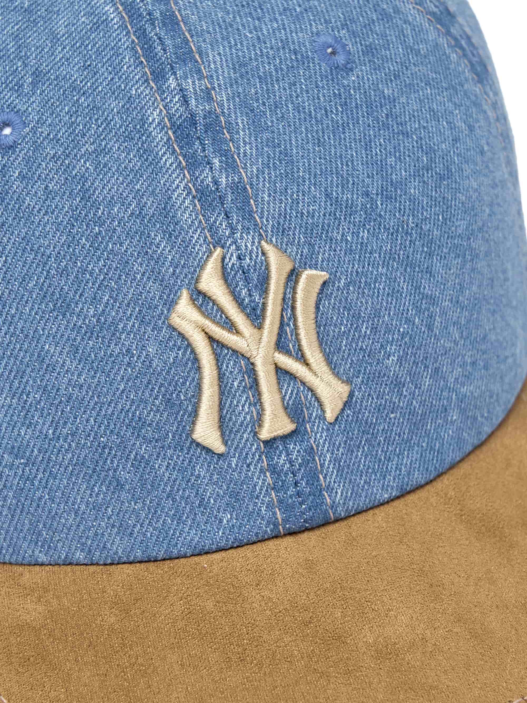 Nón bóng chày MLB New York Yankees Denim Suede Touch Unstructured Ball Cap 3ACPB125N-50BGS 3