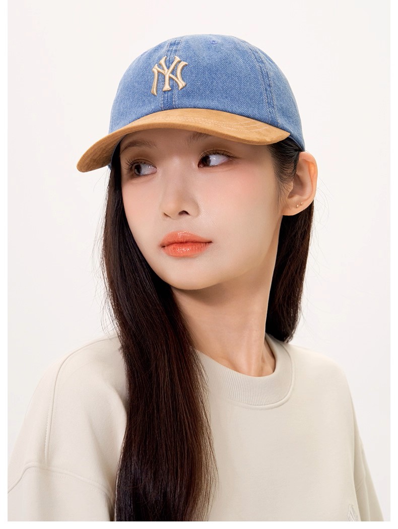 Nón bóng chày MLB New York Yankees Denim Suede Touch Unstructured Ball Cap 3ACPB125N-50BGS 6