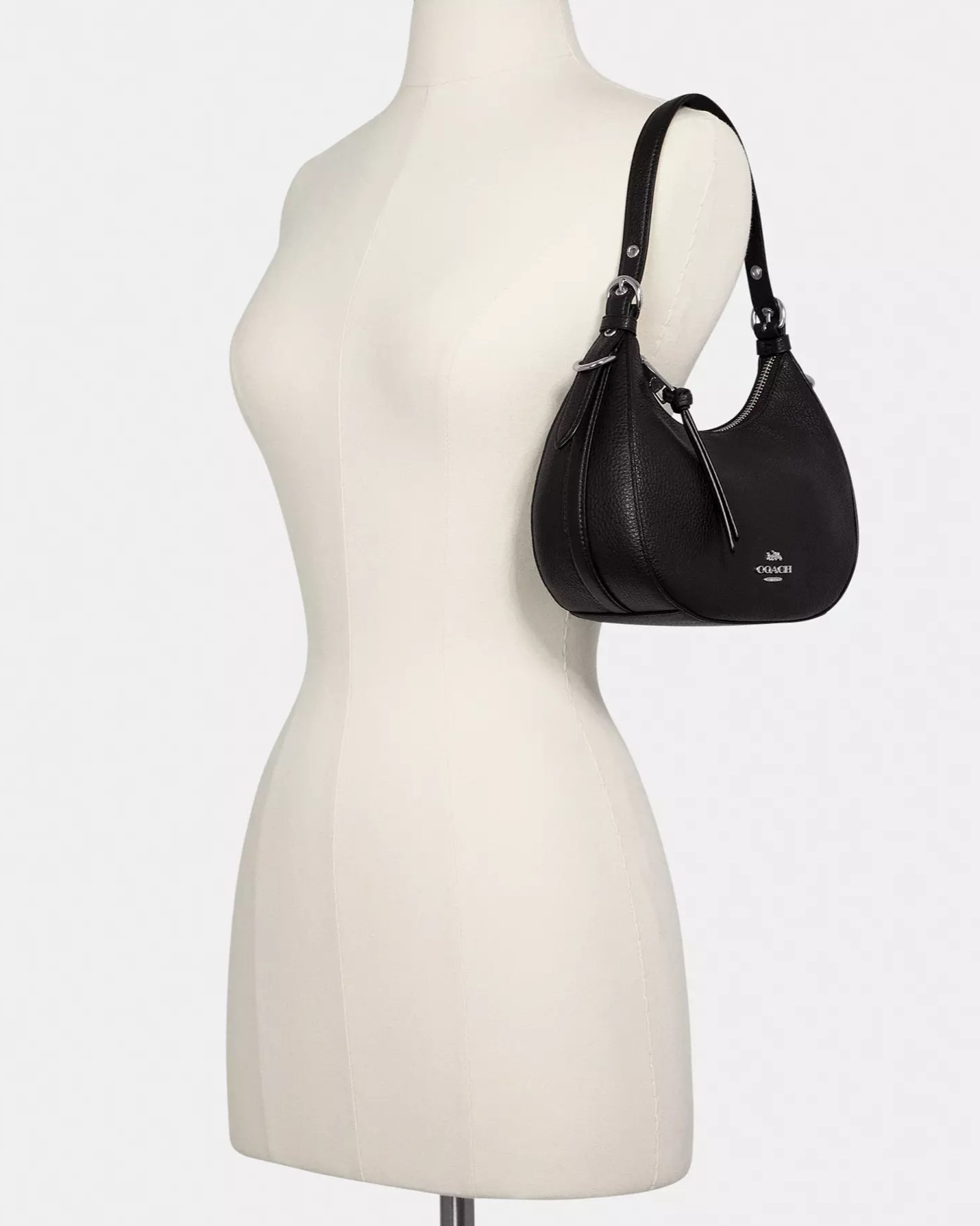 Túi Coach nữ Kleo Hobo Black C6807 6