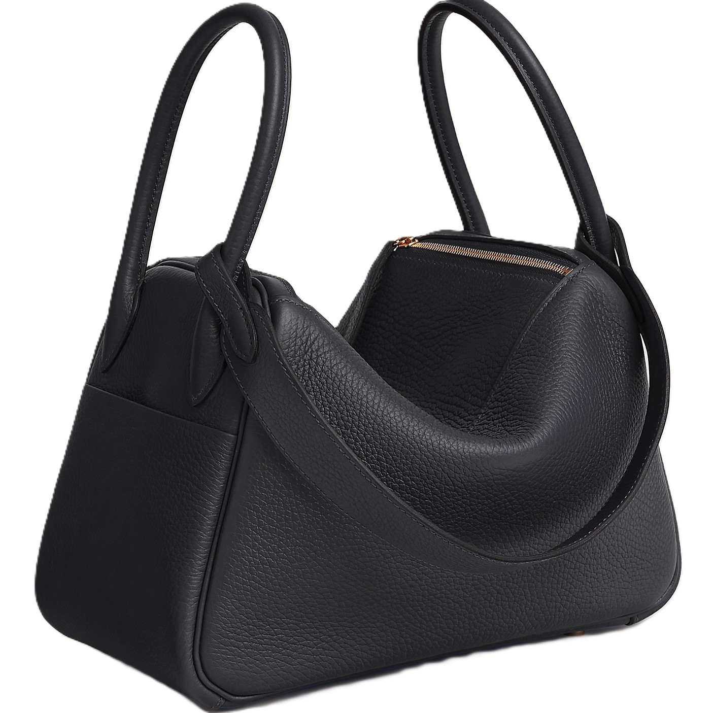 Túi Hermes Lindy Bag 26 Clémence Calfskin Bag Black 4