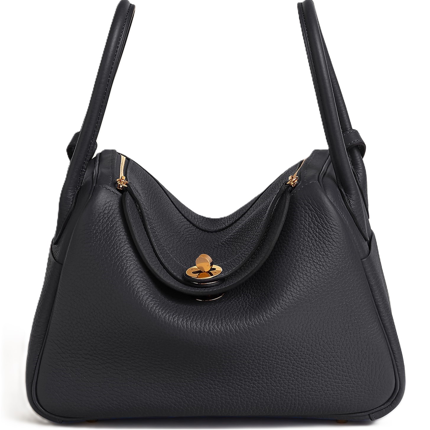 Túi Hermes Lindy Bag 26 Clémence Calfskin Bag Black 11
