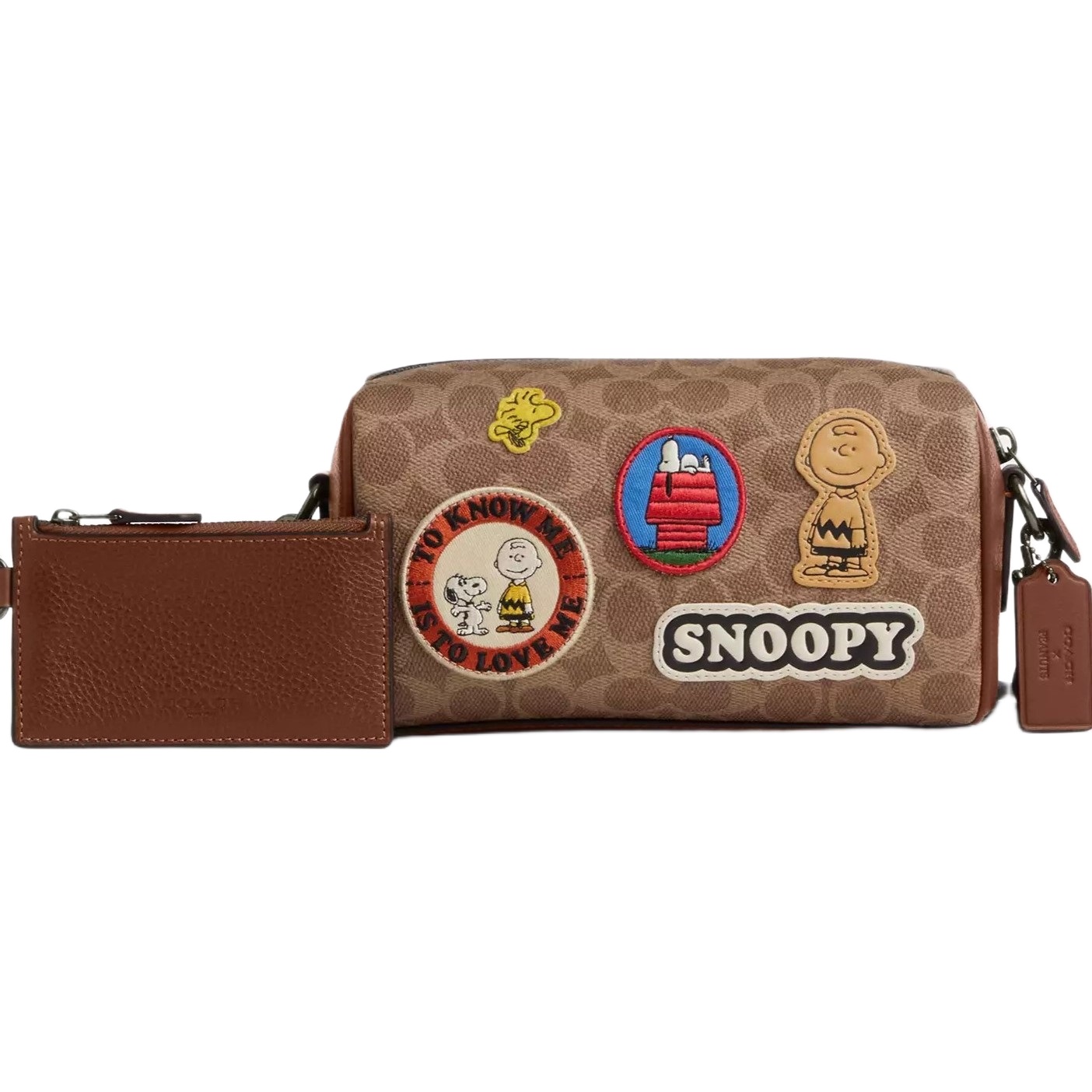 Túi Coach x Peanuts Axel Crossbody Bag Signature Canvas Patch CBS96 4