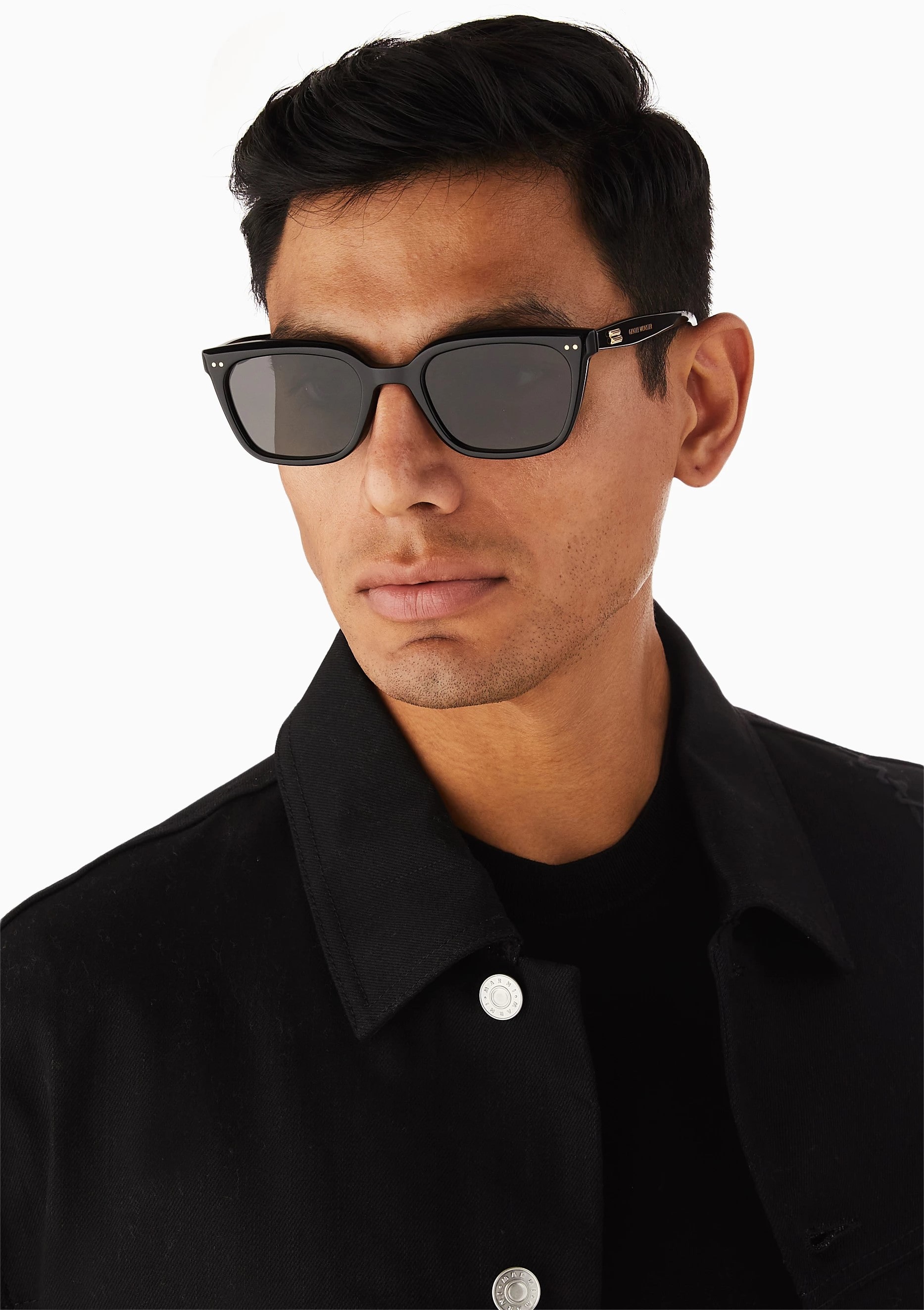 Mắt Kính Gentle Monster Breezebe 01 Gray Lenses Black Acetate Frame 7