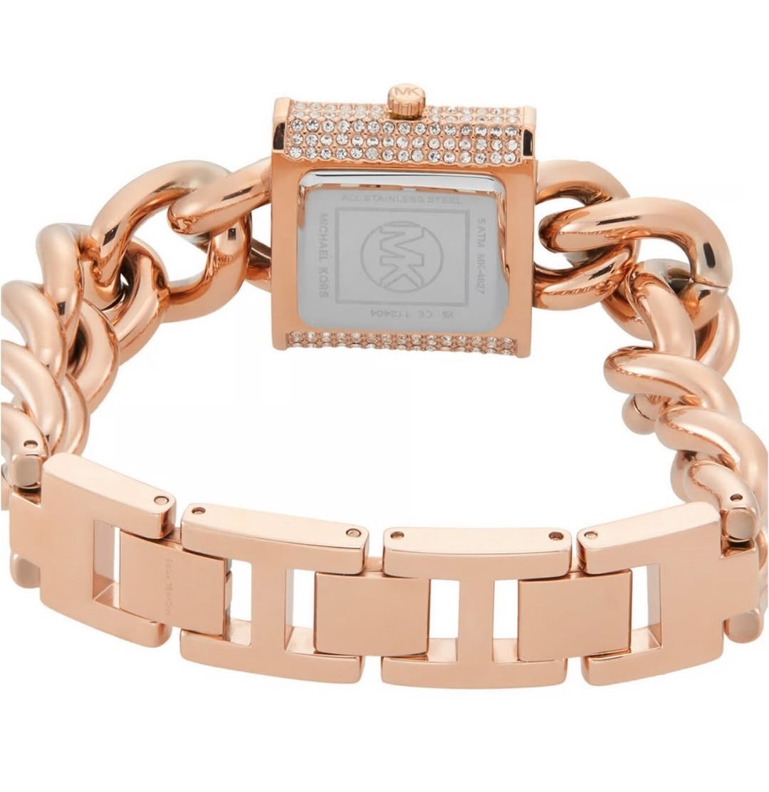 Đồng Hồ Nữ Michael Kors Quartz Chain Lock Womens Watch MK4827 6