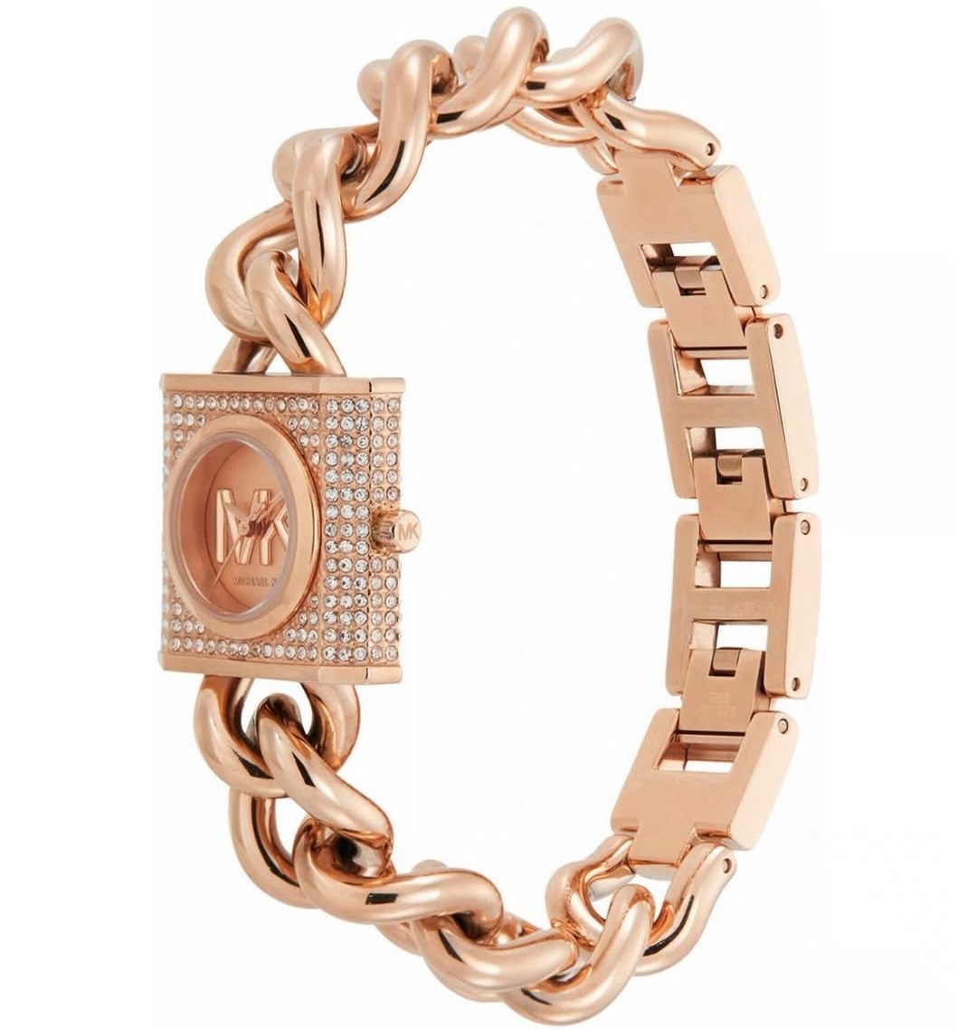 Đồng Hồ Nữ Michael Kors Quartz Chain Lock Womens Watch MK4827 10
