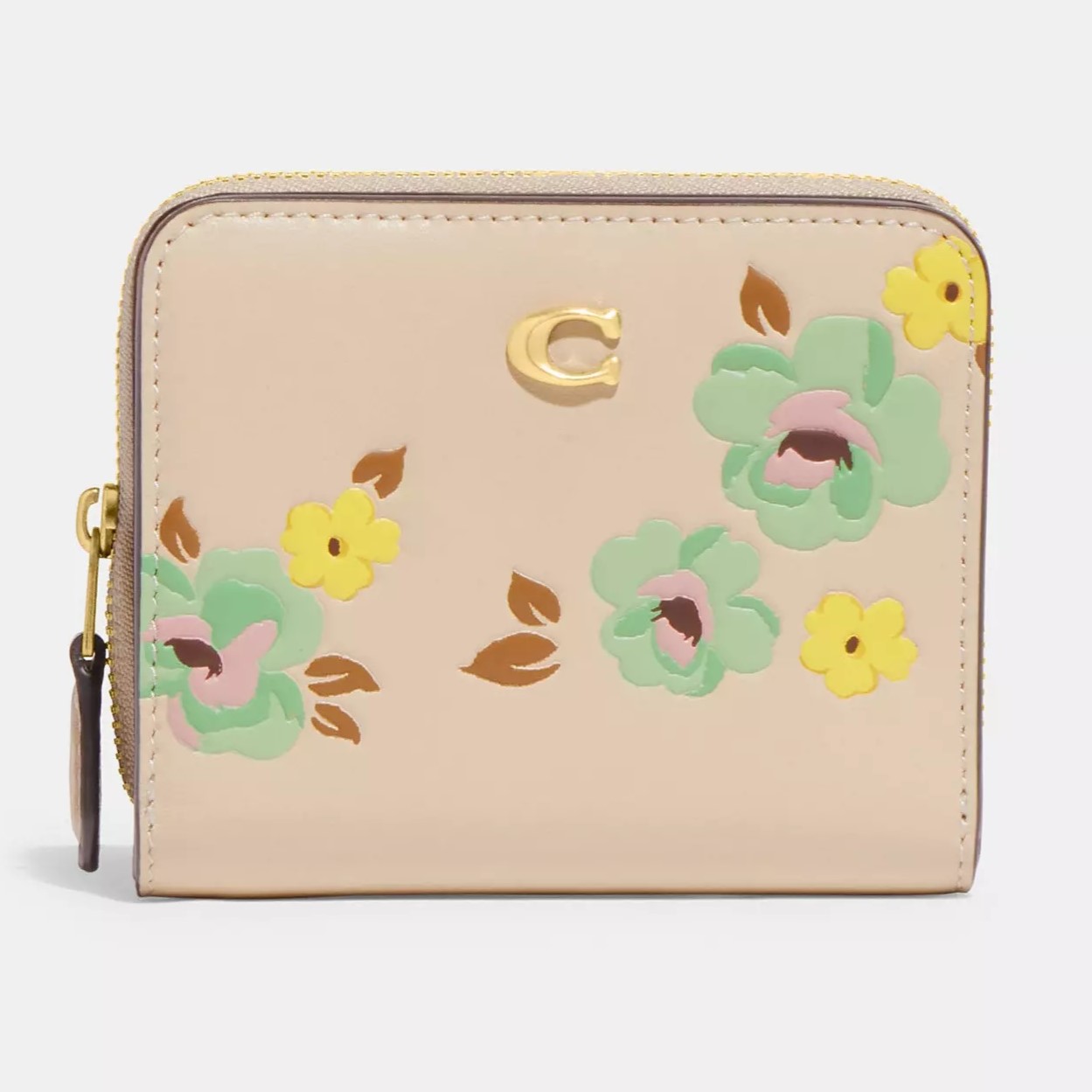 VÍ COACH IN HOA BILLFOLD WALLET WITH FLORAL PRINT CI193 6
