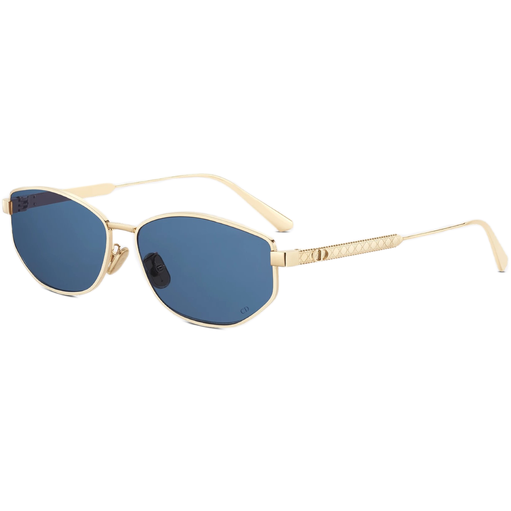 Kính mát Dior Cannage B1U Blue Oval Sunglasses 1