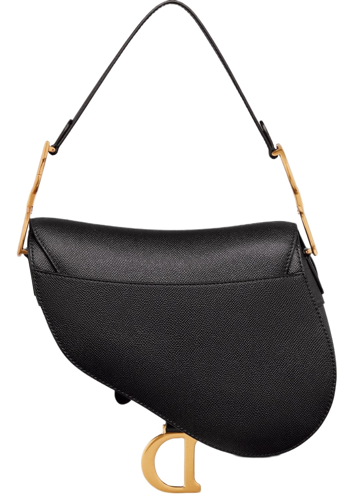 Túi Dior Saddle Bag With Shoulder Strap Black Grained Calfskin 2