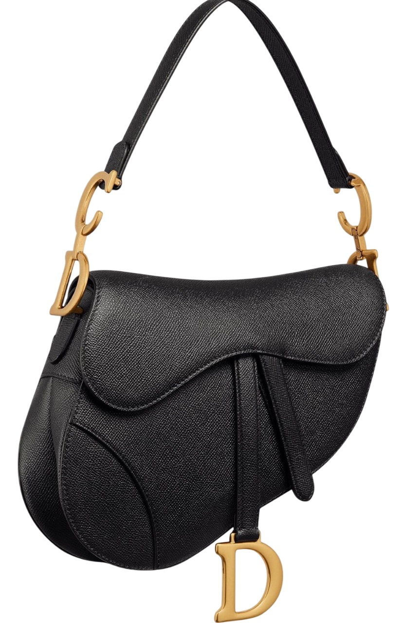 Túi Dior Saddle Bag With Shoulder Strap Black Grained Calfskin 5