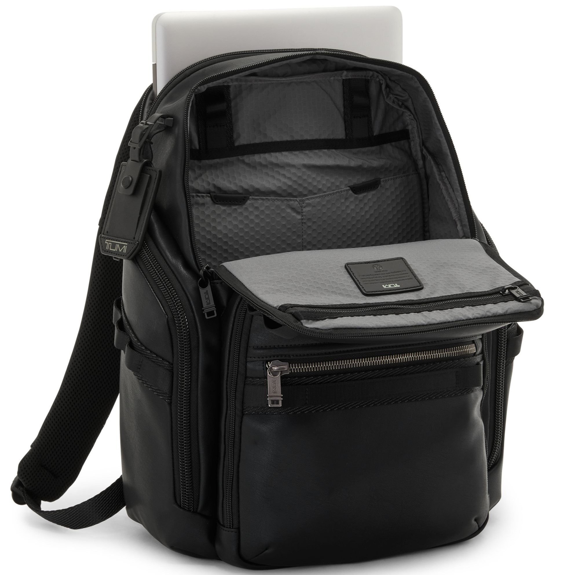 BALO LAPTOP TUMI ALPHA BRAVO SEARCH BLACK LEATHER BACKPACK 1470531041 2