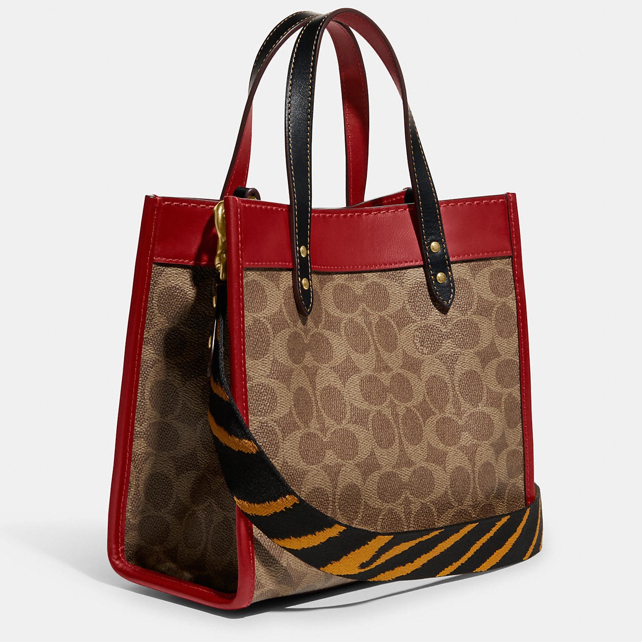 TÚI COACH LUNAR NEW YEAR FIELD TOTE 22 IN SIGNATURE CANVAS WITH TIGER REXY 8