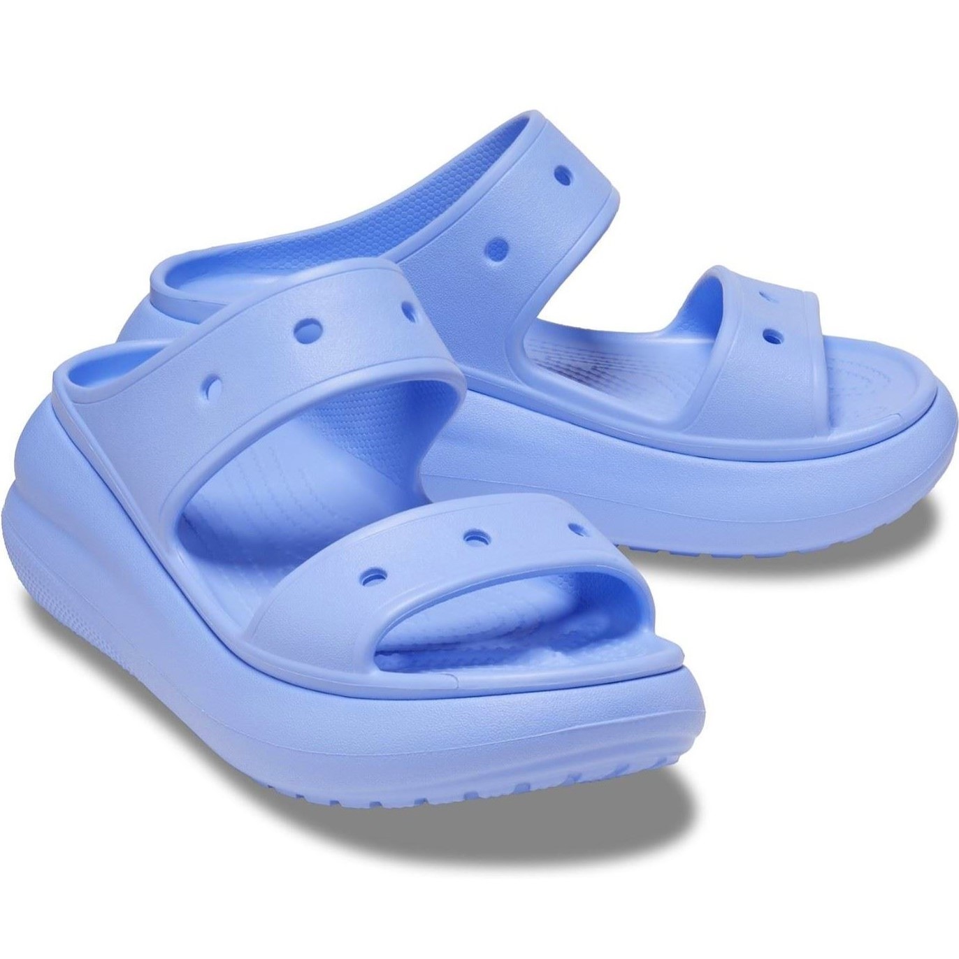 Dép nữ Crocs Classic Crush Sandal Platforms Digital Violet 4