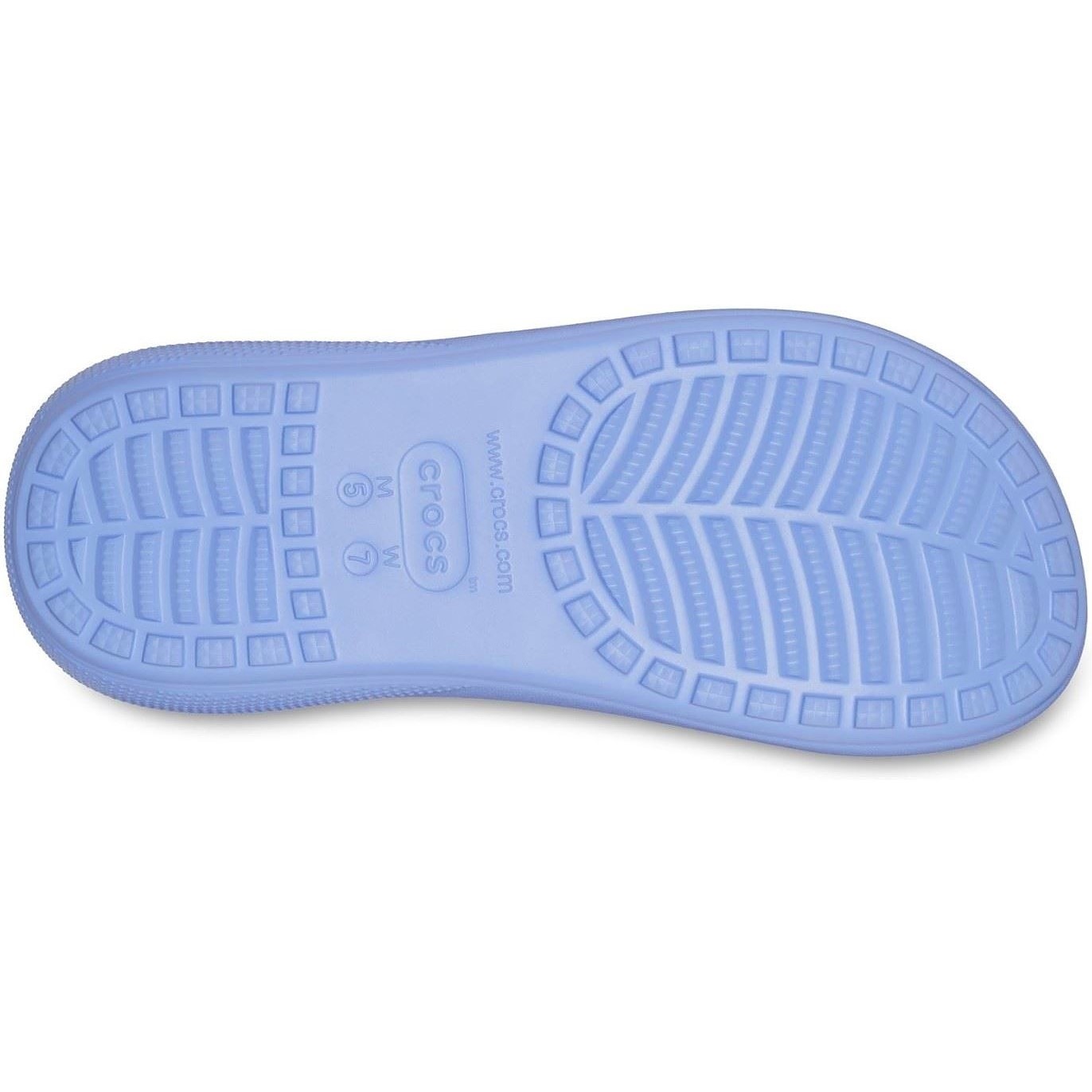 Dép nữ Crocs Classic Crush Sandal Platforms Digital Violet 5