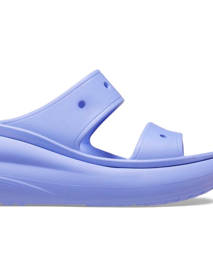 Dép nữ Crocs Classic Crush Sandal Platforms Digital Violet 8