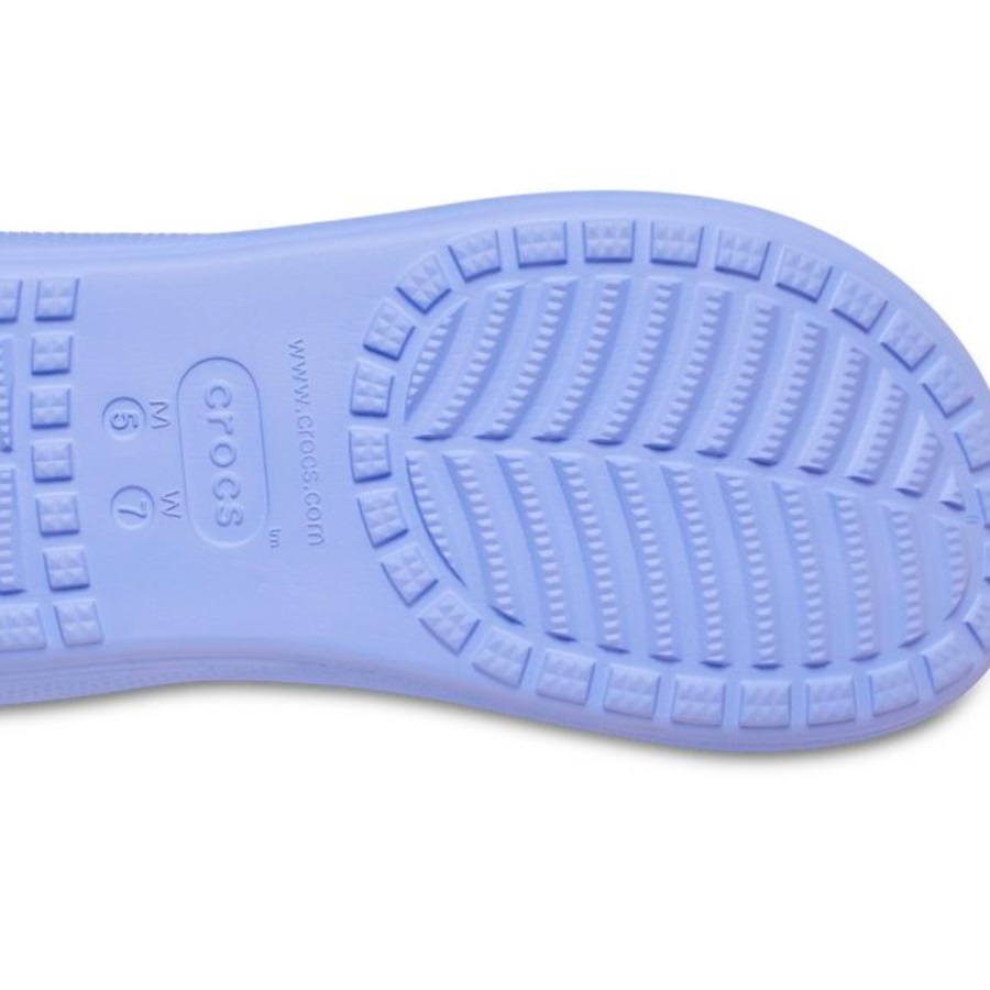 Dép nữ Crocs Classic Crush Sandal Platforms Digital Violet 6