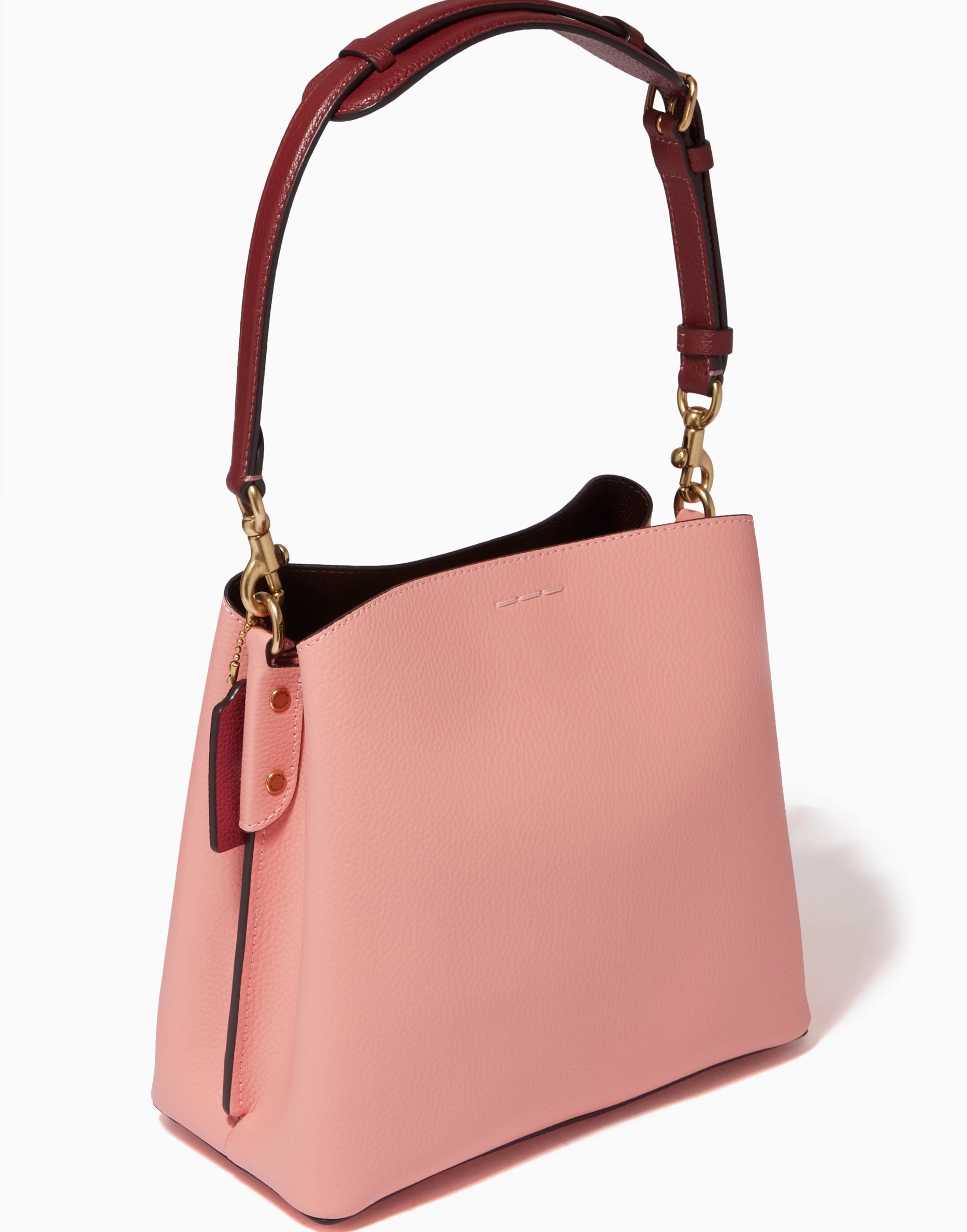 Túi Coach Willow Bucket Bag In Colorblock Candy Pink Multi C3766 1